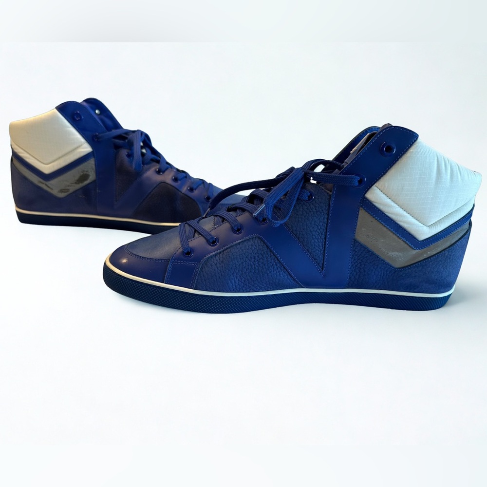 Louis Vuitton Royal Blue Men's High-Top Sneakers - Picture 2 of 4